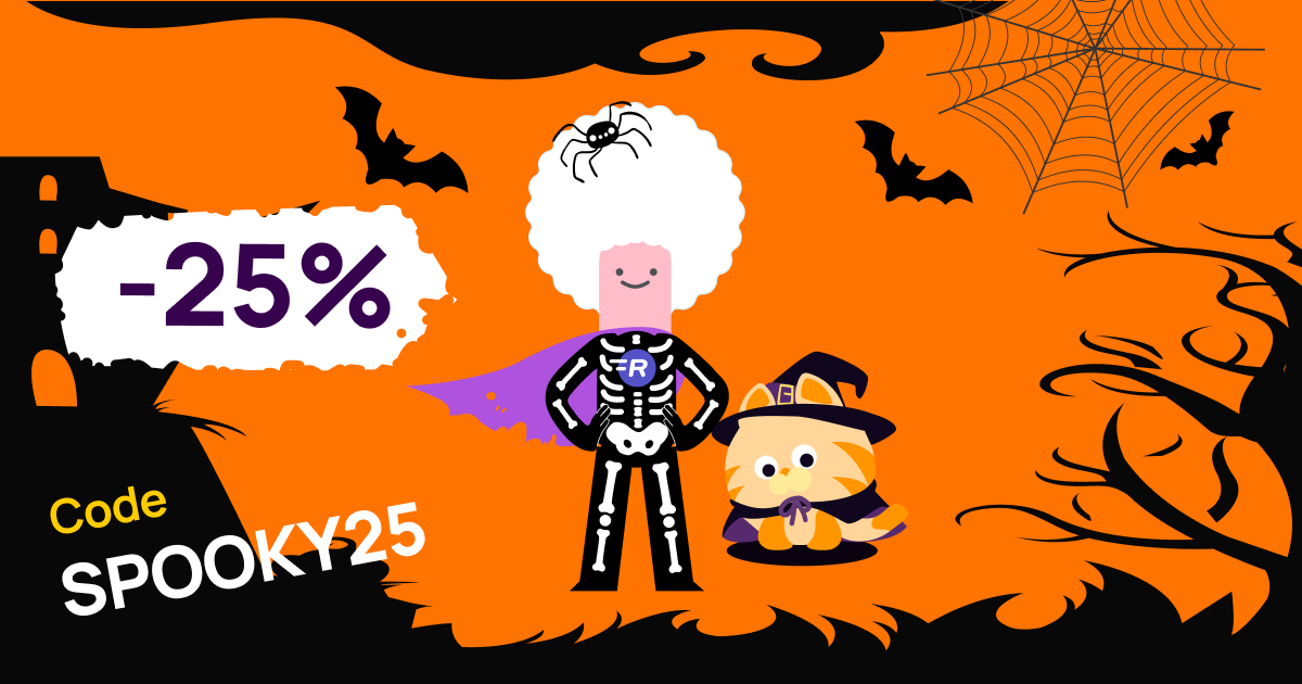 25 % Rabatt auf Ratatype Plus mit dem Gutscheincode SPOOKY25